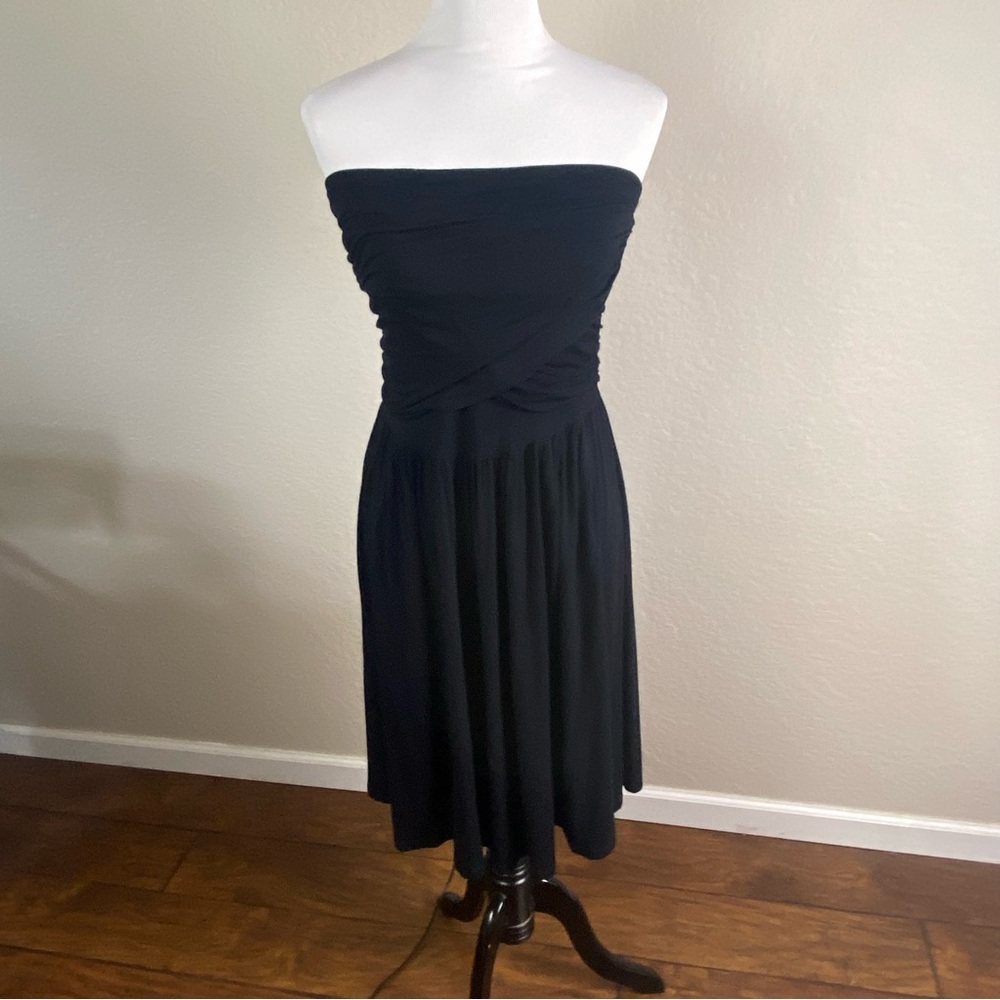 Design History Black Strapless Dress XL